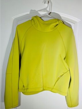 lululemon athletica Neon Yellow Green Hooded Pullover Jacket